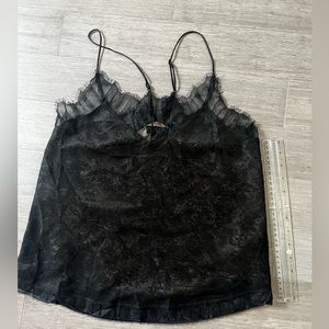 Black lace tank